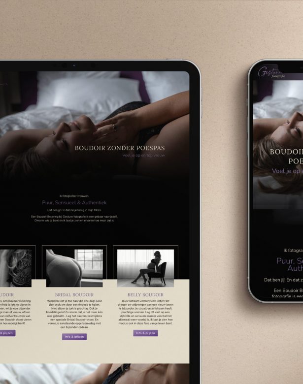 Gesture Fotografie - Website onderhoud